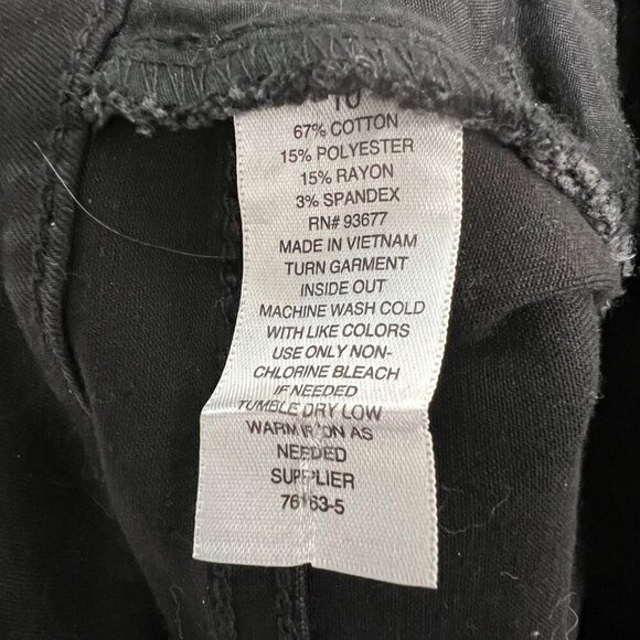 A.N.A Womens Distressed Black Jegging Size 10 High Rise Stretch - Picture 9 of 9